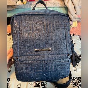 Navy blue Steve Madden backpack! NEW
